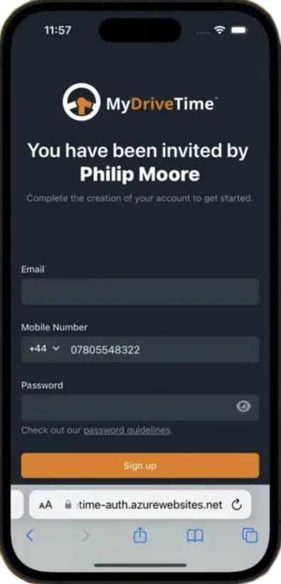 Getting started with MyDriveTime Student App